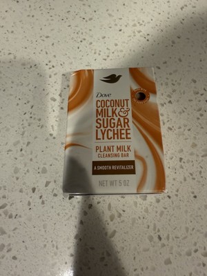 Dove Coconut Milk & Sugar Lychee Plant Milk Cleansing Bar 5 oz **FREE SHIPPING**