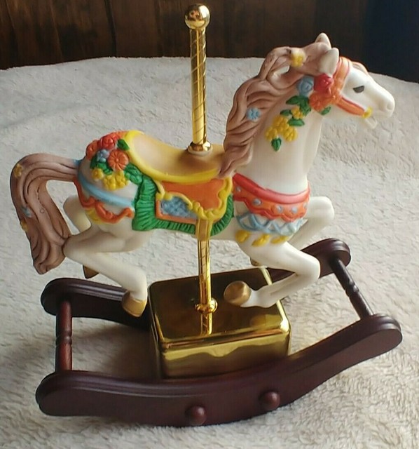 San Francisco Music Box Company Carousel Rocking Horse, Melody The