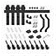 SDH0060-JSHAPE01-KIT01 Smart Standard 10 Ft Sliding Barn Door Kit J Shape Hanger