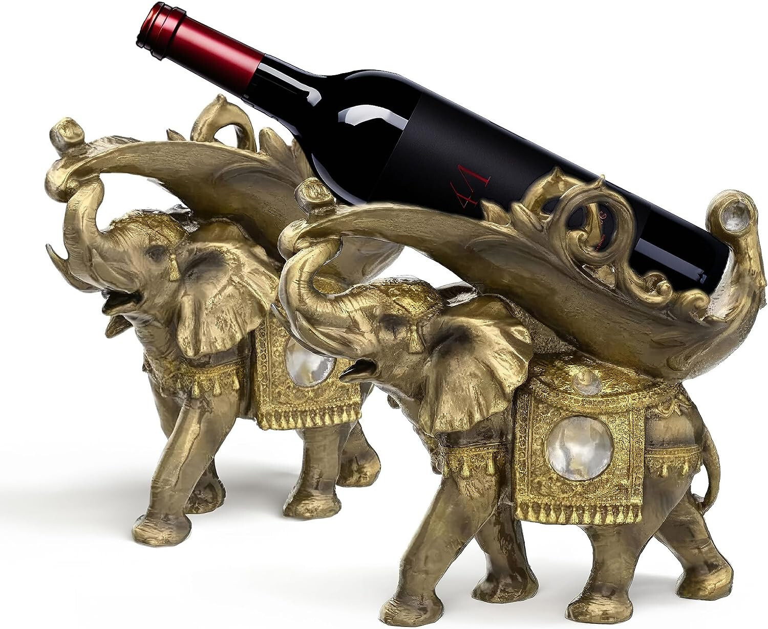 Thai Elephant Decorative Wine Rack Rest Bottle Holder Figuri