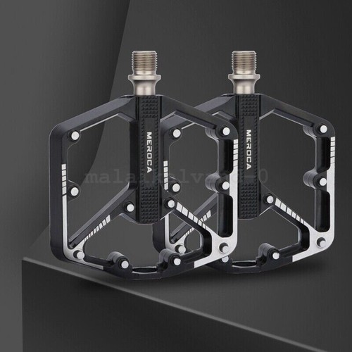 1Pair MTB Cycling Pedals Black Rainbow Bike Bicycle Sealed DU Bearing HOT - Picture 2 of 12