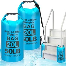 50LB Heavy Duty Pool Ladder Weights for Above Ground Pools, 20L Universal Poo...