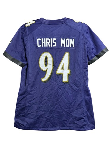 Baltimore Ravens Nike Onfield Jersey Women’s Large Custom “Chris Mom” NWOT - Picture 3 of 6
