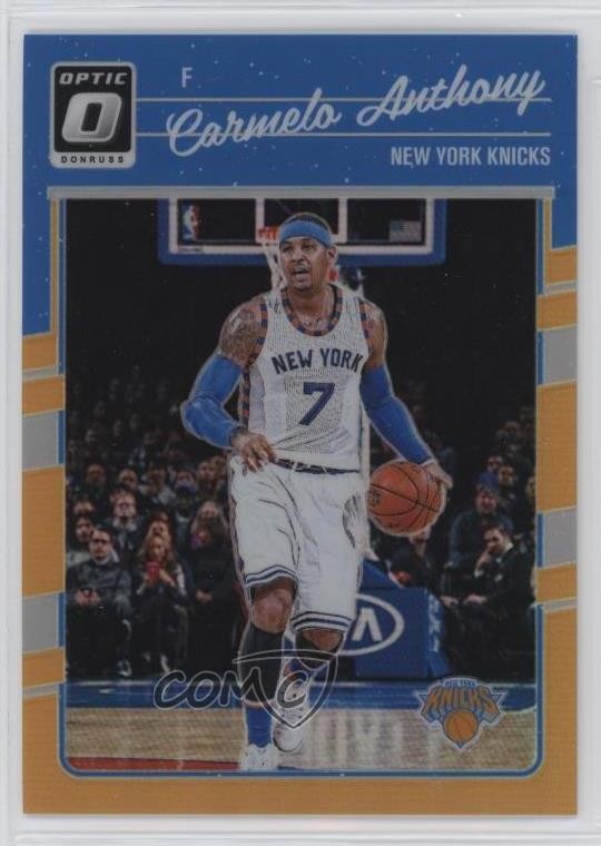2016-17 Panini Donruss Optic Orange Prizm /199 Carmelo Anthony #59 HOF 0mr3