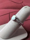 Vintage RJ Graziano 925 Sterling Silver Opal w/Accents Ring Size 6.5