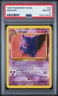 1999 POKEMON FOSSIL #20 GENGAR PSA 8