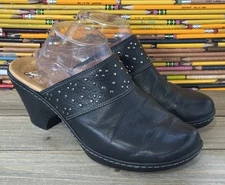 Sofft Shoes Mules Clogs Studded Black Size 11 M Women's