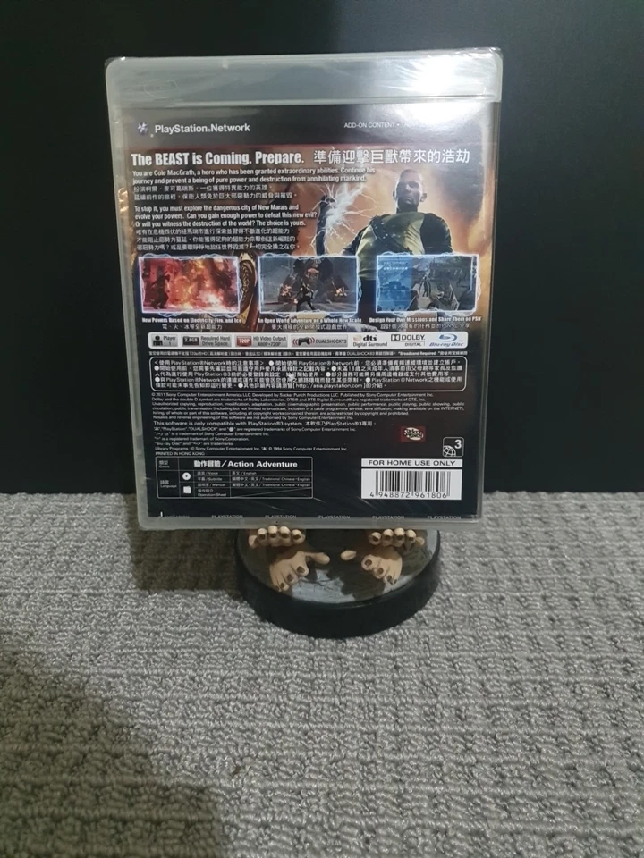 NTSC inFamous 2 PS3 Game Sony PlayStation 3 Chinese English NEW & SEALED - Image 2 of 4