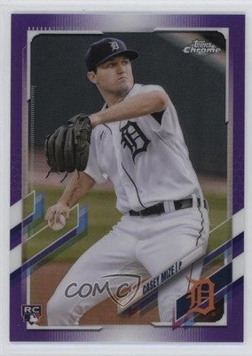 2021 Topps Chrome Purple Refractor 11/299 Casey Mize #4 Rookie RC 1s2l