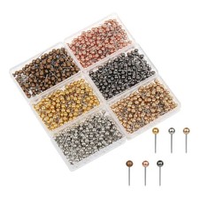 500 Pcs Map Push Pins Decorative Pushpins Round Head Poster Pins Thumb Tacks