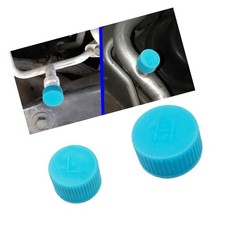 2PCS Car A/C Charging Valve Caps, Leakproof R134a Air Conditioning System Cha...