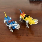 Lion Voltron Pull BackLion Force 1984 LJN Vintage Action Figures Blue and Yellow