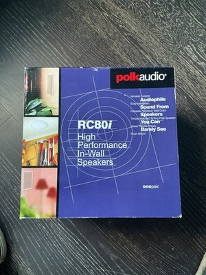 Polk Audio RC80i White In-Ceiling Speakers New In Box
