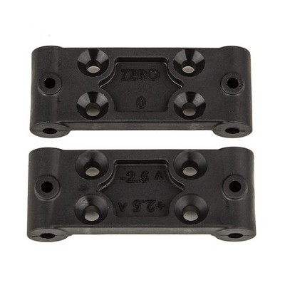 Team Associated RC10B6.4 Front Bulkhead Set, 0deg and 2.5deg / AE91979