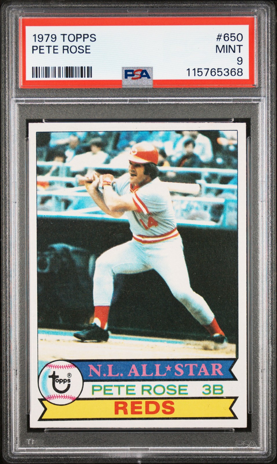 1979 TOPPS #650 PETE ROSE PSA 9
