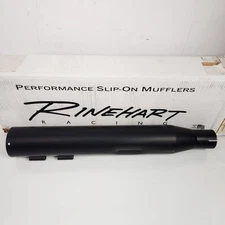 NOS Rinehart Racing Black 4inch Replacement Muffler - 2017-2025 Harley Touring