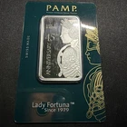 2024 Lady Fortuna PAMP Suisse 45th Anniversary Silver 1 oz Bar In Assay