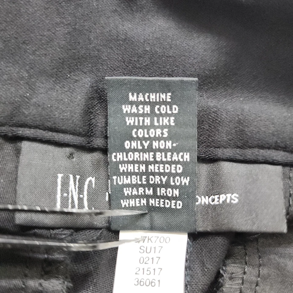 Pantalones Cortos INC Para Mujer 2 Negros Frente Plano Elegante 5 Pulgadas Elegante Preppy Oficina Verano Foto 4 de 4