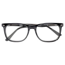 Extrawide Transparent Grey Rectangular Acetate Eyeglasses Frames 57-18-150 