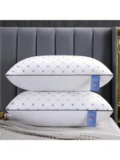 NEW Luxury Hotel Queen Bed Pillows Down Alternative Gusseted
