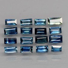 Baguette 4x2mm.Best Color Blue Normal Heated Sapphire Madagascar 16Pcs/2.04Ct.