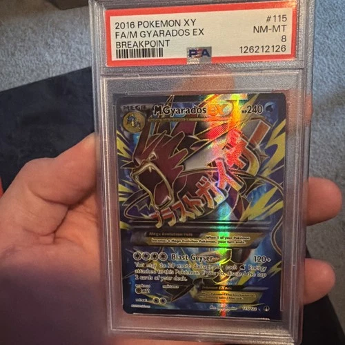 M Gyarados EX (Full Art) Pokémon XY Breakpoint NM-MT PSA 8