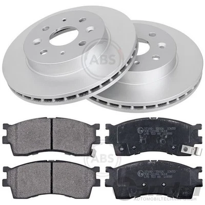ABS Lot Disques De Frein 254mm + Plaquettes Avant Pour KIA RIO 1 DC 8/2002 - Photo 1/4