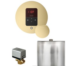 Mr. Steam BBRSB Basic Butler Round Control Package Satin Brass