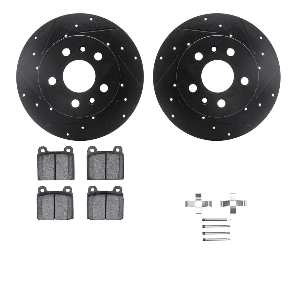 For Volkswagen Transporter 72-78 Brake Kit Drilled & Slotted Front Brake Kit w Foto 2 de 2