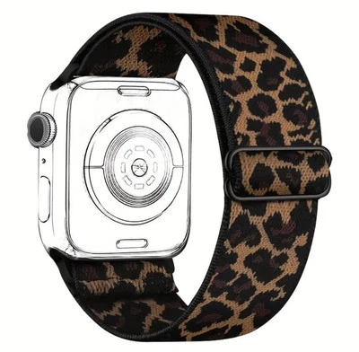 Apple Watch Strap Leopard Print Patterned For 42 44 45 49mm Series 1-9 SE Models
