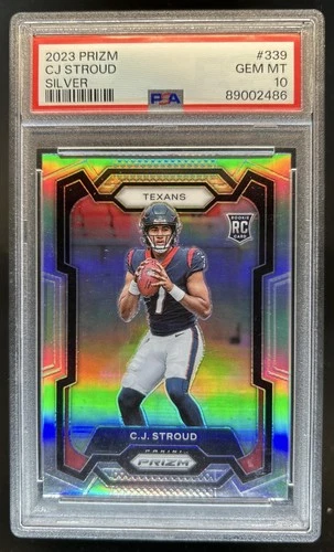 2023 Panini Prizm C.J. Stroud RC Silver Rookie #339 Texans PSA 10