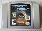 Perfect Dark (Nintendo 64, 2000) Video Game Cartridge Authentic Tested Working!