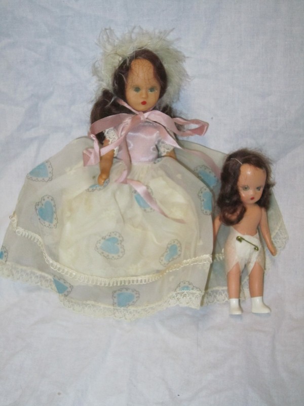 Lot of 2 Vintage Nancy Ann Storybook dolls- sleepy eyes