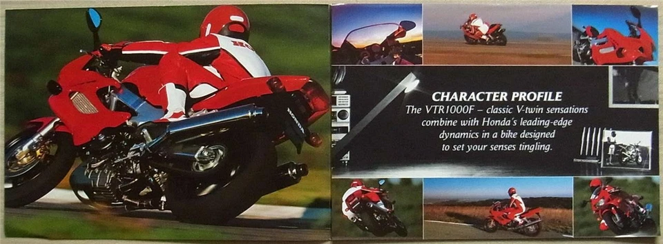 HONDA VTR1000F FIRESTORM MOTORCYCLE Sales Brochure Oct 1998 #BR9905 - Image 2 of 3
