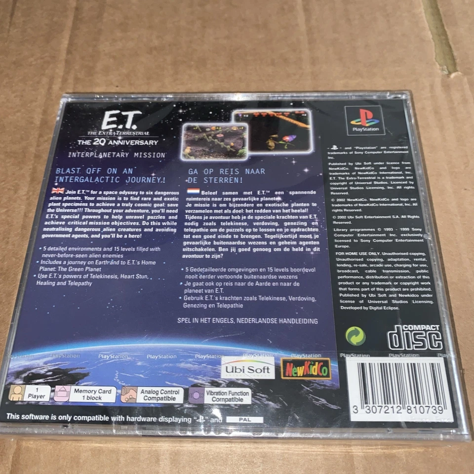 E.T. The Extra-Terrestrial playstation 1 NEW FACTORY SEALED ps1 Sony 2002  - Image 3 of 4