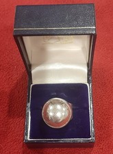 VTG Mexico Modernist 925 Sterling Dome Ring 12.3 Grams Size 5