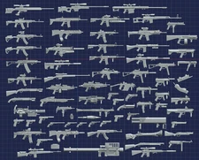 Action Figure - Toy Guns Collection - 1:6 Scale