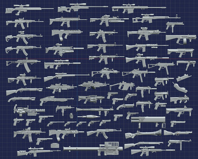 Action Figure - Toy Guns Collection - 1:6 Scale