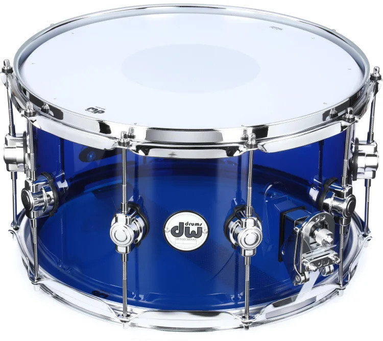 DW Design Series Acrylic Snare Drum - 8 inches x 14 inches Indigo Blue 76690₽