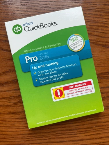 INTUIT QUICKBOOKS 台式机专业 2016 适用于 WINDOWS 完整零售盒 =终身许可证 = - 第 2 张/共 9 张