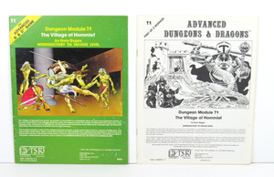 Dungeons & Dragons T1 Village of Hommlet 6th Printing 1981 TSR9026 Original