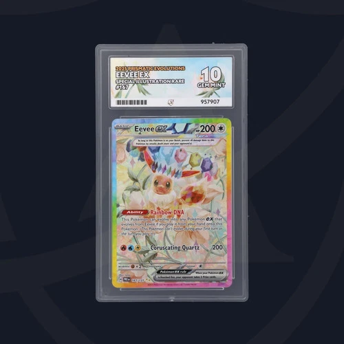 Pokémon TCG Prismatic Evolutions Card Eevee 167/131 SIR Ace 10