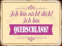 Holzschild 30X40 Cm Bin Nicht Dick Ich Querschlank Deko Geschenk Holz Schild