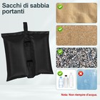 Pesi Per Gazebo In Oxford 800D | Set Da 4 Sacchi Di Sabbia | Impermeabili E Resistente - Foto 5