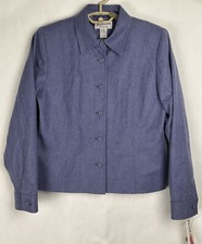 Pendleton NWT Womens Collar Button-Up Front Jacket Size 6 LS Virgin Wool New