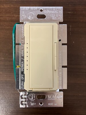 Lutron MALV-600-IV Maestro 600VA, 500W Magnetic Low Voltage Dimmer in Ivory