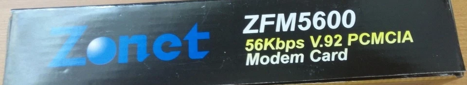 Zonet ZFM5600 V.92 56Kbps FAX/Modem PCMCIA Modem Card - Image 2 of 3