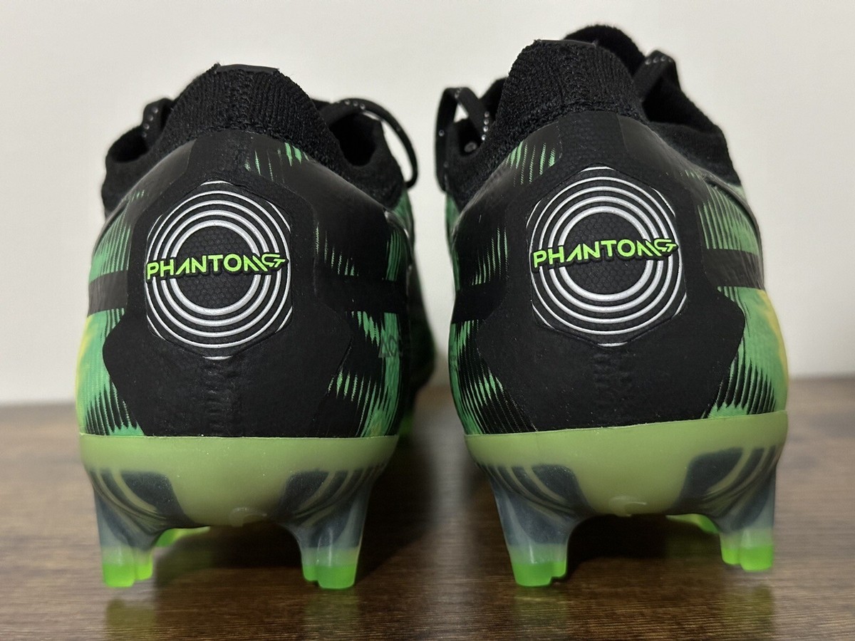 Nike Phantom GT2 Elite FG Soccer Cleats Mens 12 Black Green DM0734-003 Outdoor Nike Phantom GT2 Elite SW SG-Pro AC Black Green Soccer  main image 3