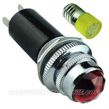  RETRO RED LED DASH LIGHT FOR HOT ROD RAT CHEV GM HOLDEN FX FJ FORD TRUCK WILLYS