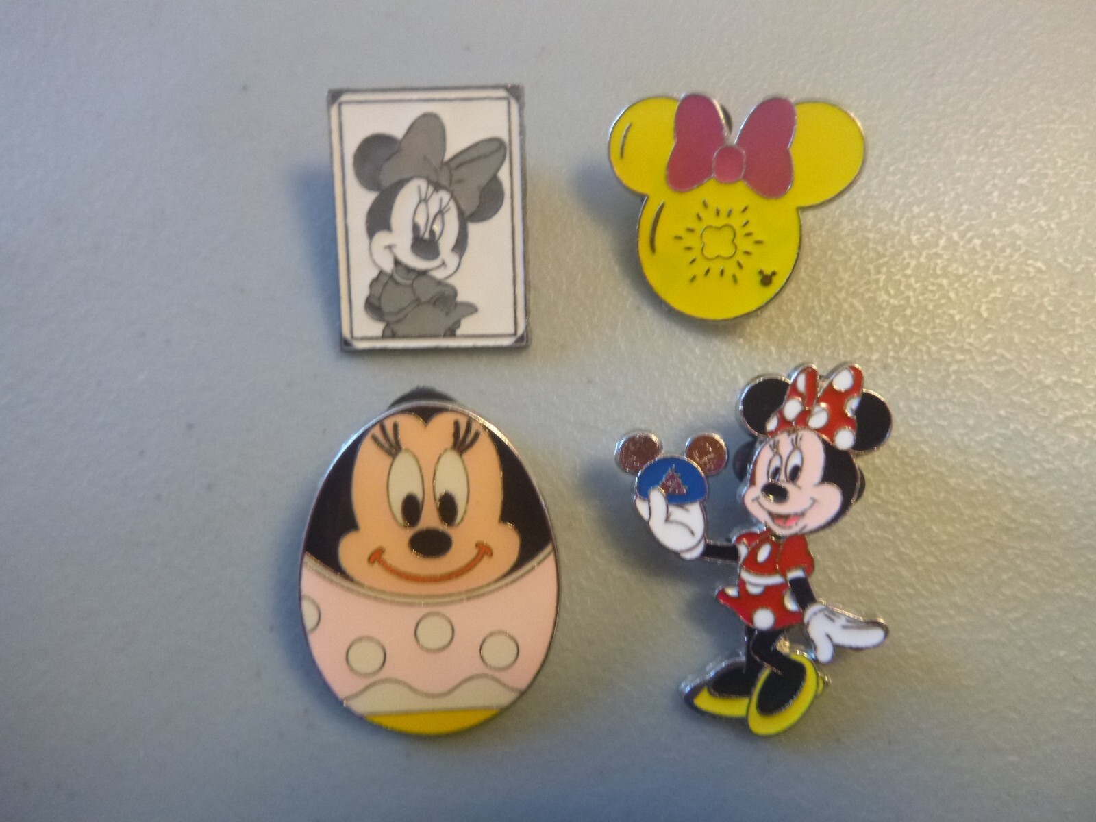Disney Pins -Group of 4 different Minnie Mouse Pins